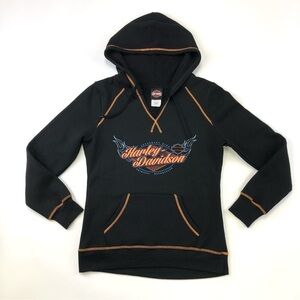 Harley-Davidson black Kitchener Waterloo fleece lined womens hoodie Medium